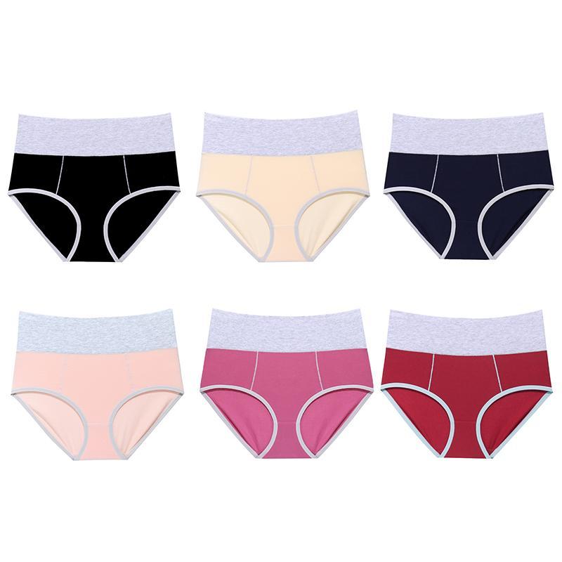  thdmladies [6pcs]High Waist Leak Proof Sports Panty thedmladies