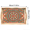 DIY Diamond Painting Decor Wooden Food Tray - Mandala