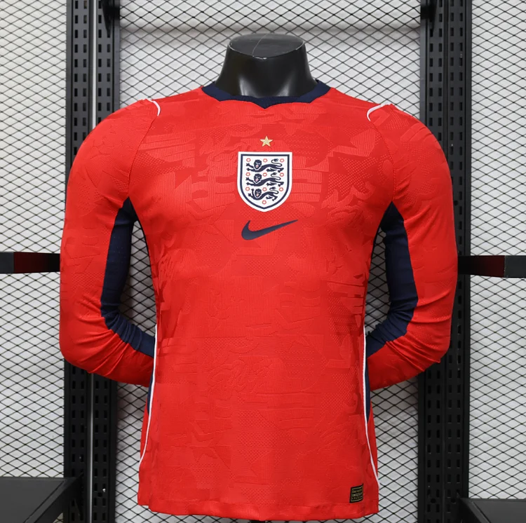 26 England Away Long Sleeve - Player Version