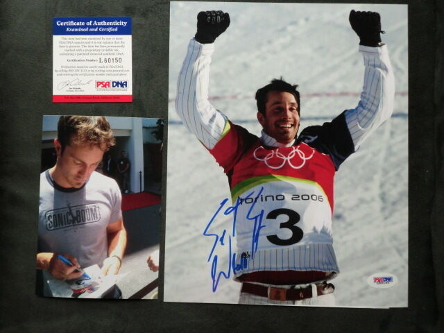 Seth Wescott Hot! signed autographed Shaun Olympic 8x10 PSA/DNA cert coa PROOF!!