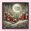Christmas Scenery-14CT Stamped Cross Stitch 40*40cm/15.75*15.75in tapestrymarket