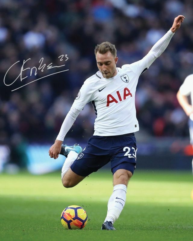 Christian Eriksen - Tottenham Hotspur Autograph Signed Photo Poster painting Print