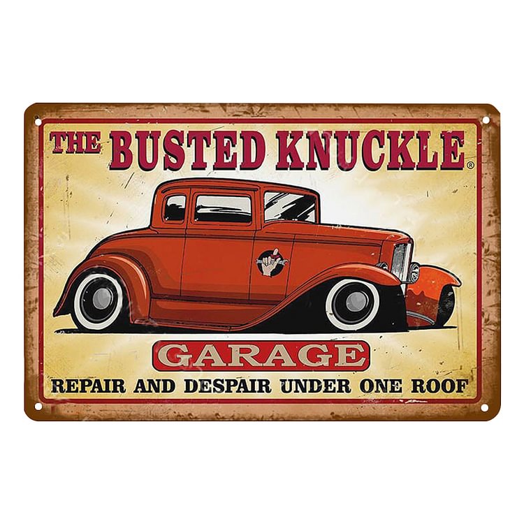 BuSted Knuckle Car - Vintage Tin Signs/Wooden Signs - 20*30cm/30*40cm