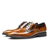 Mens Patent Leather Derby Dress Shoes