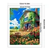 Flower House-16CT Stamped Cross Stitch 50*60cm/19.69*23.62in(Big Size)