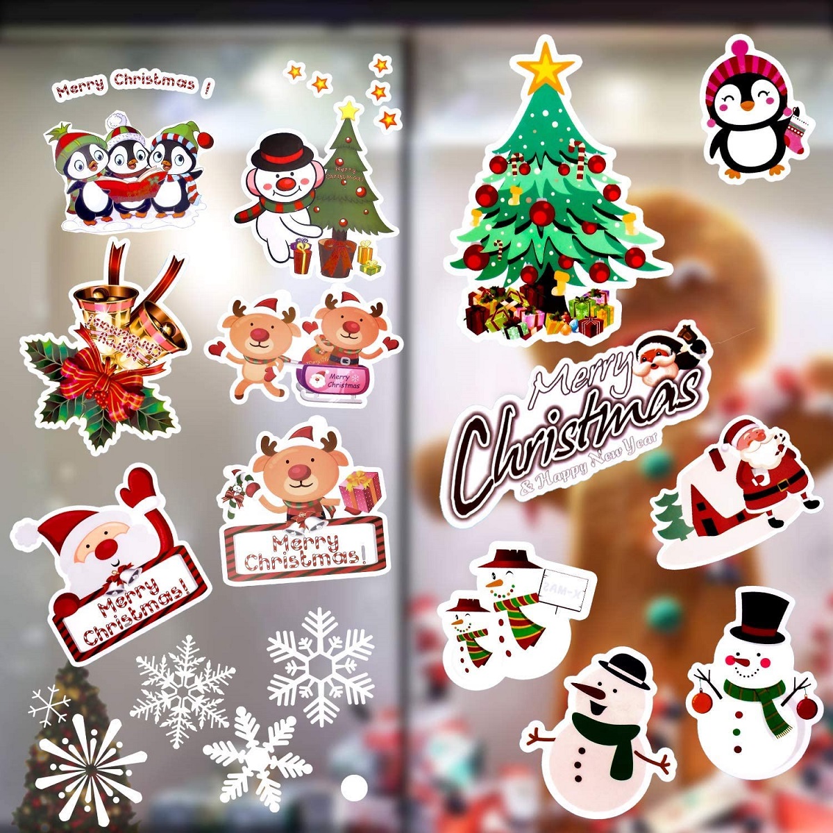 

Christmas stickers wall stickers window stickers snowflakes, 501 Original