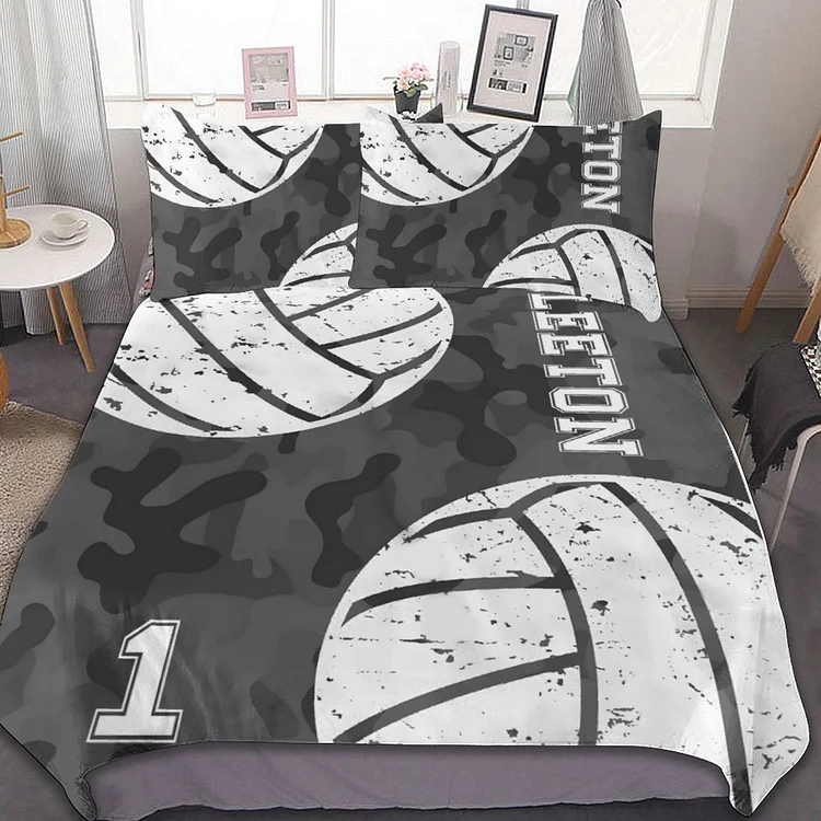 Personalized Volleyball Bedding Set for Bed Room Sets | BedKid07[personalized name blankets][custom name blankets]