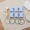 Cross Stitch Floss Bobbin Organizer Kit - 100 Bobbins, Jump Rings, Mini Bobbin Winder & Blank Labels tapestrymarket