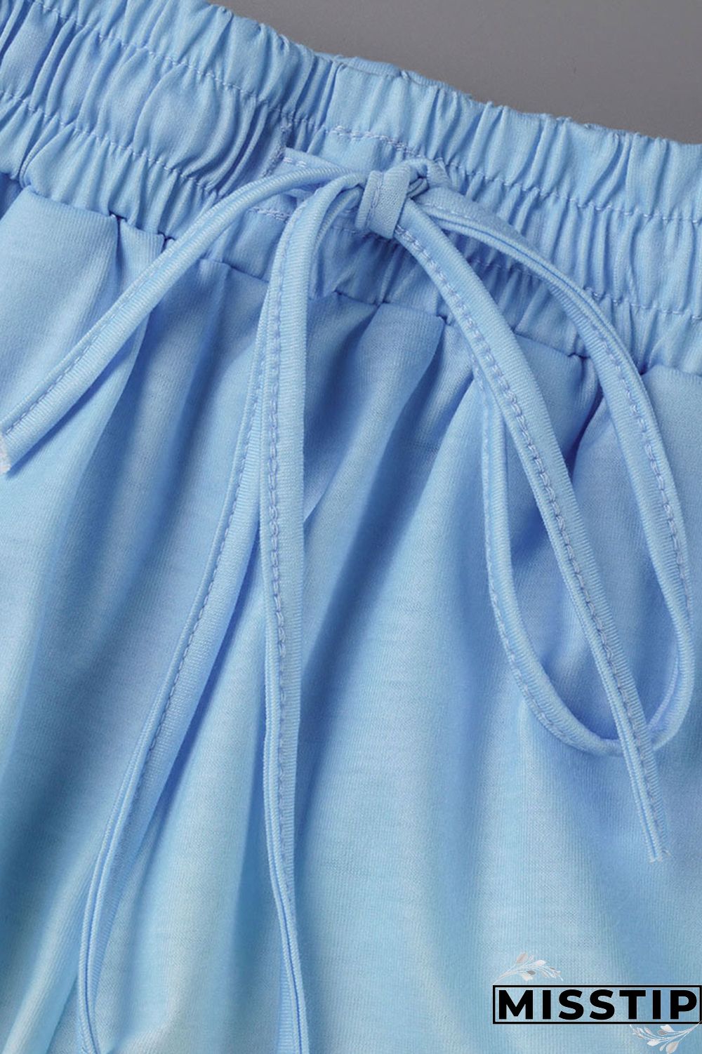 Fluorescent Green Casual Gradual Change Print Patchwork U Neck Sleeveless Two Pieces