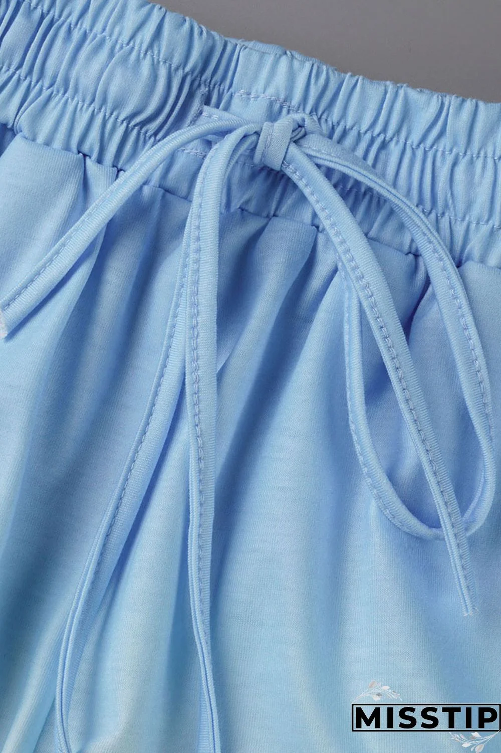 Fluorescent Green Casual Gradual Change Print Patchwork U Neck Sleeveless Two Pieces