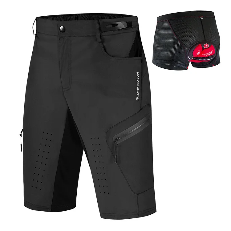 Men's MTB Bike Cycling Shorts with Padded Underwear