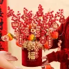 Spring Festival CNY Blessings Plant Flower Hanging Paper Decors