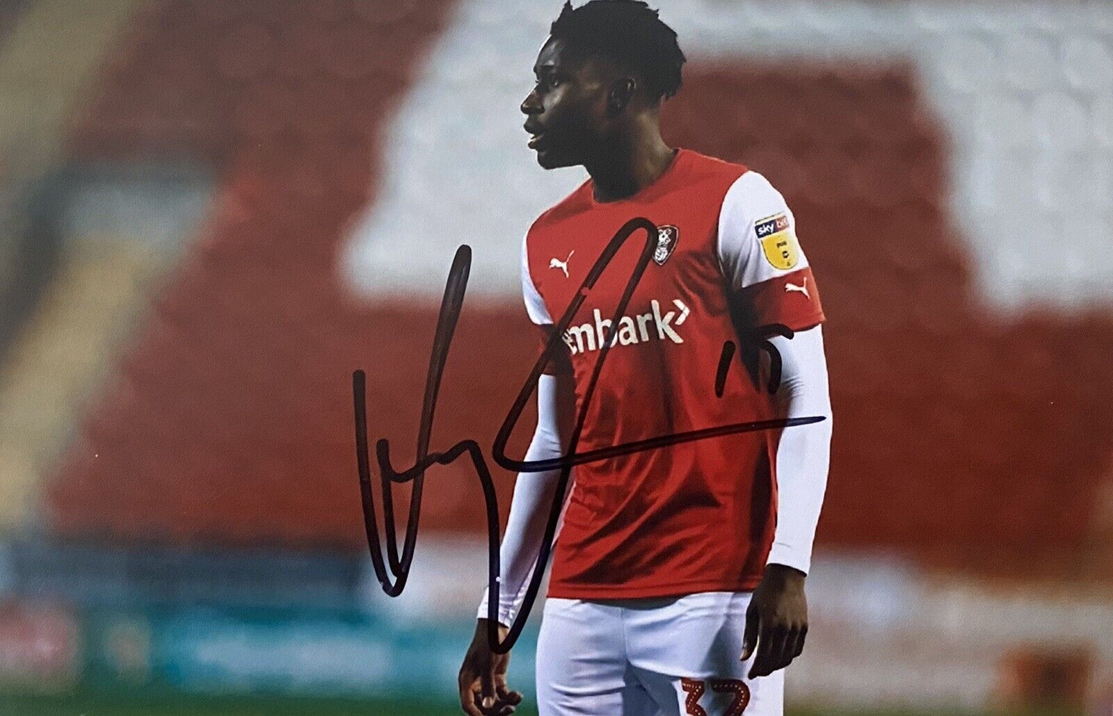 Joshua Kayode Genuine Hand Signed Rotherham United 6X4 Photo Poster painting