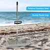 Stainless Steel Sand Screen Collapsible Beach Sand Scoop Shovel Shell Shovel