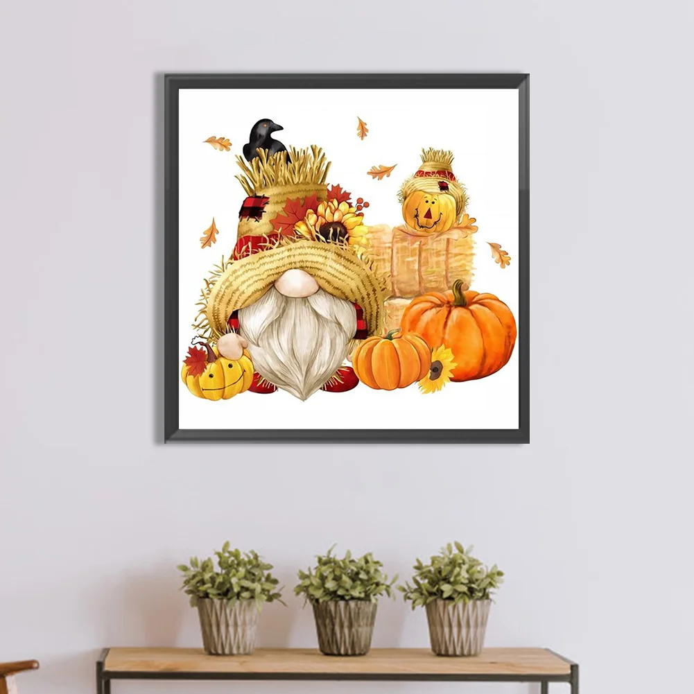 Diamond Painting - Full Round Drill - Pumpkin Goblin(Canvas|30*30cm)