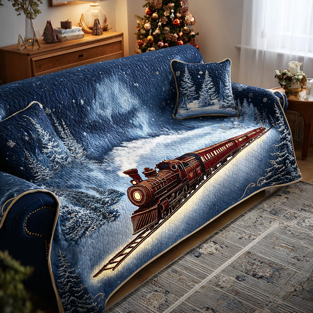 Winter Journey Quilted Sofa Cover NCU0DK10629 everthome