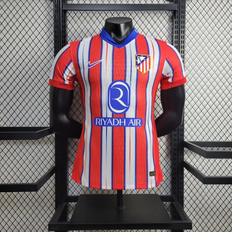 24/25 Atletico Madrid Home Player Version Football T-Shirt Thai Quality
