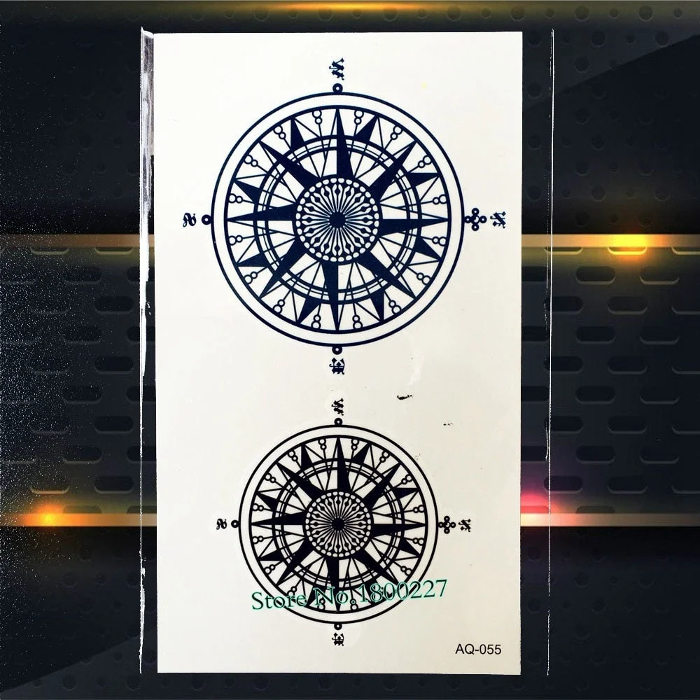 1PC Fashion Crystal Diamond Design Temporary Tattoo Sticker PAQ-003 Children Gifts Waterproof Tattoo Paste Black Navy Blue Tatto