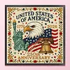 Eagle Liberty Torch-18CT Stamped Cross Stitch 30*30cm tapestrymarket