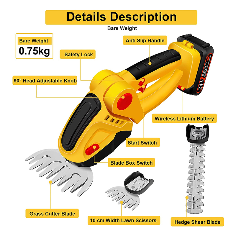 Saker Cordless Hedge Trimmer