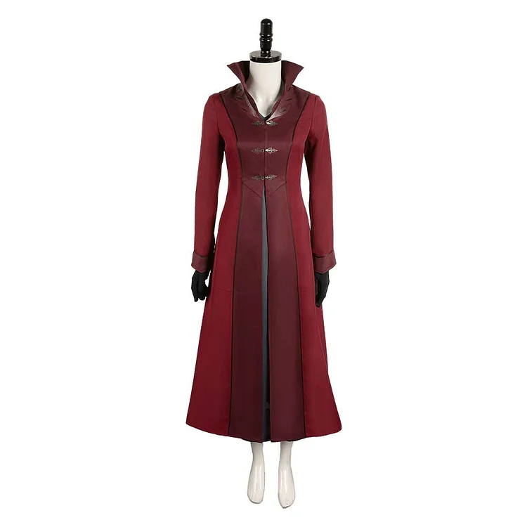 House Of The Dragon Season 2 (2024) Rhaenyra Targaryen Red Coat Outfits Cosplay Costume Halloween Carnival Suit