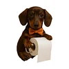 Wall Mount Toilet Paper Roll Holder Dog Shape Paper Stand for Kitchen Bathroom