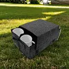 2PCS Camping Dinnerware Organizer with Dividers Motorhome Camping Glass Carrier