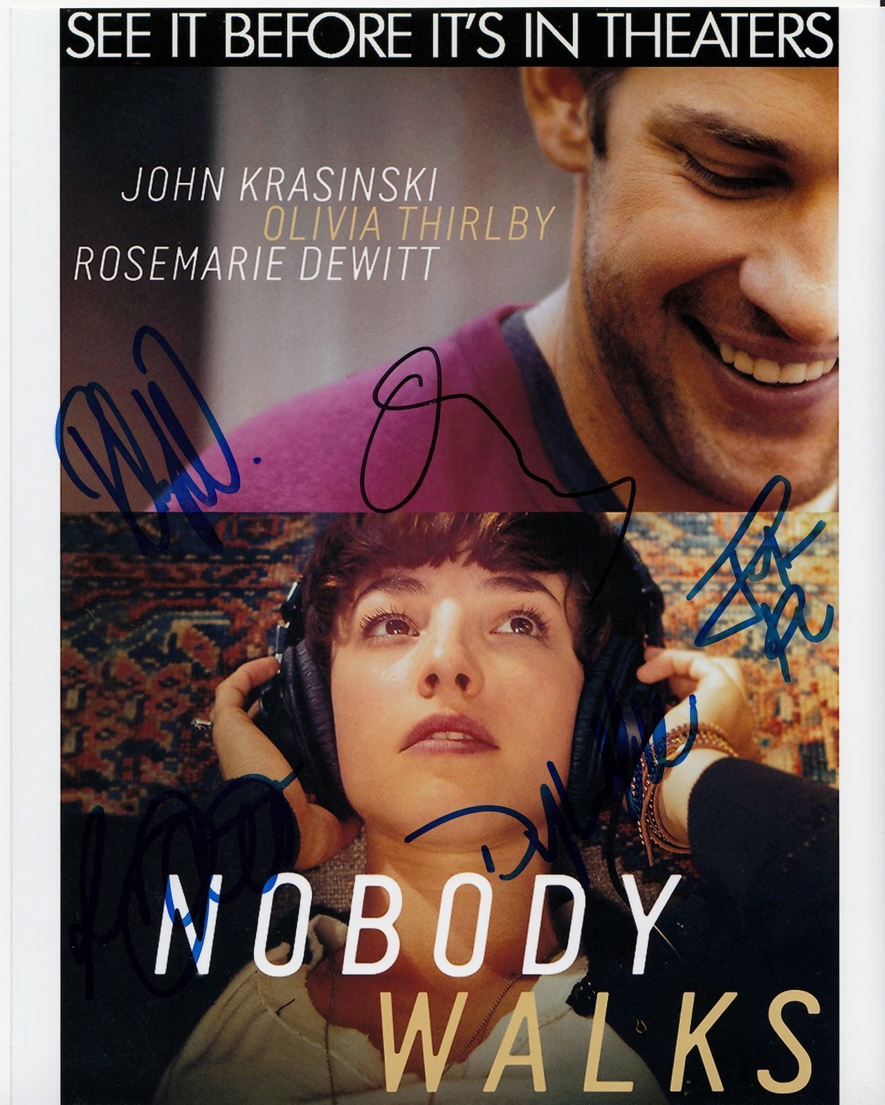 NOBODY WALKS poster 8x10 signed 5 STARS uacc rd coa THIRLBY McDERMOTT DeWITT ++