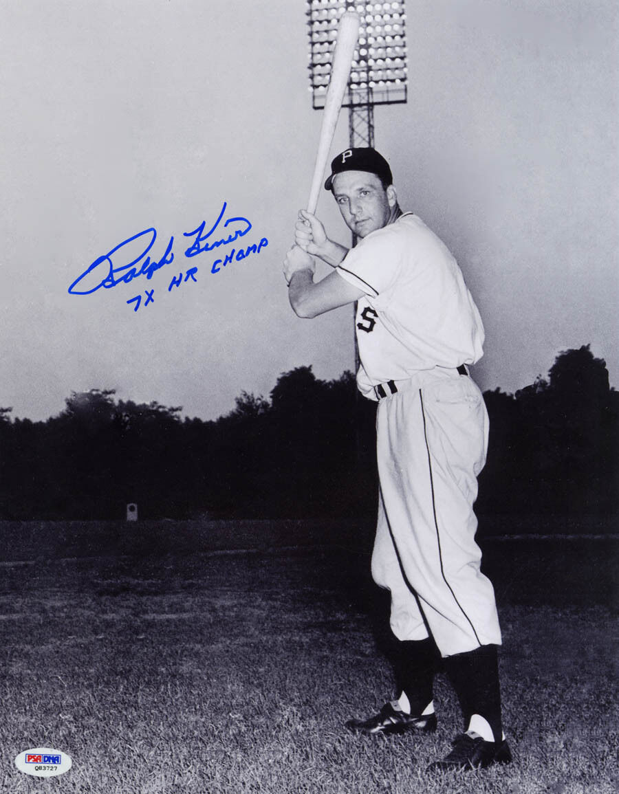 Ralph Kiner SIGNED 11x14 Photo Poster painting + 7 x HR Champ Pirates PSA/DNA AUTOGRAPHED