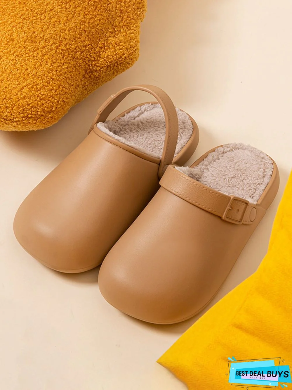 Waterproof Casual Winter Warm Lined Eva Sandals