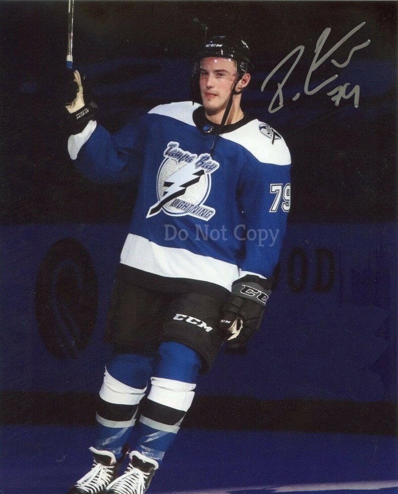 Ross Colton Signed Photo Poster painting 8X10 rp Autographed Tampa Bay Lightning NHL Rookie