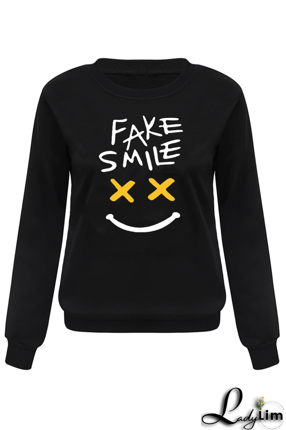 Black Casual Sportswear Split Joint Letter O Neck Tops