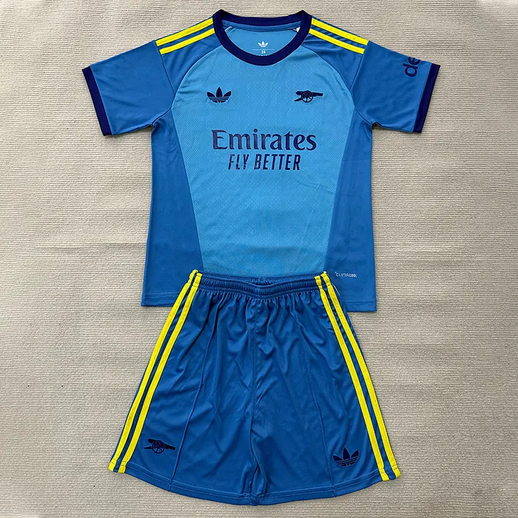 Kids Arsenal 26/27  Blue GK Jersey 1:1 Thai Quality