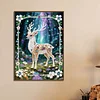 Diamond Painting-DIY Special Shaped Drill Pearl Painting Deer(30x40cm)