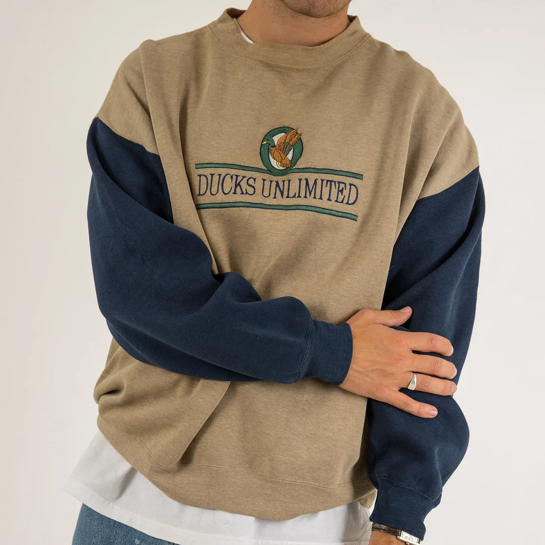 Vintage Ducks Unlimited Embroidered Sweatshirt-barclient