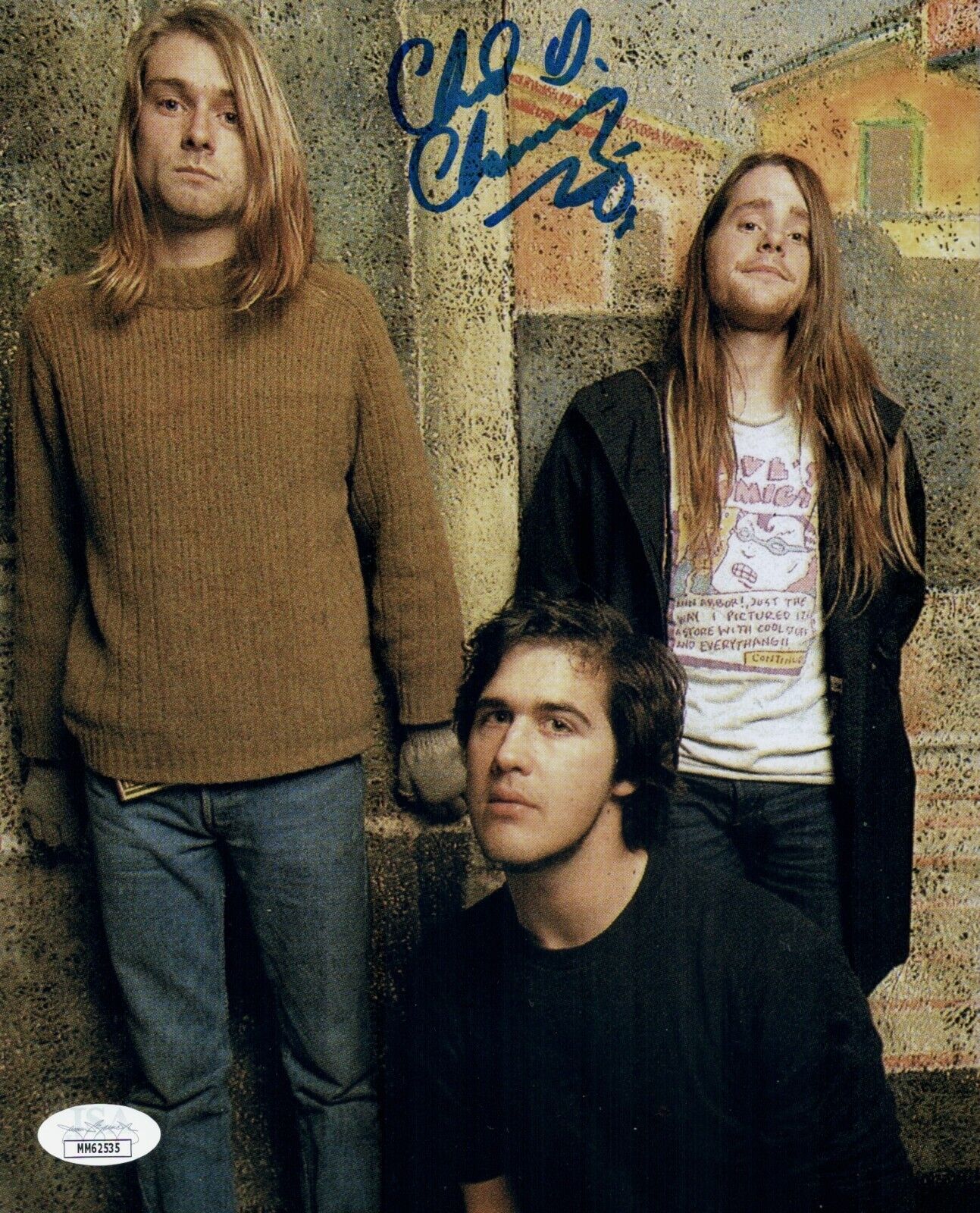 CHAD CHANNING Signed NIRVANA 8x10 Photo Poster painting IN PERSON Autograph JSA COA Cert