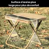 Tabouret de camping pliable et portable