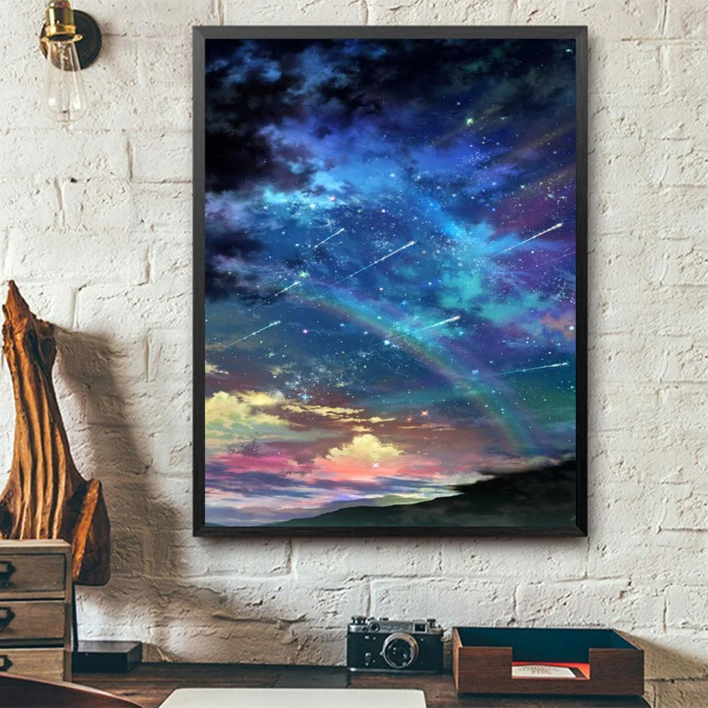 Diamond Painting - Full Round Drill - Meteor Shower(30*40cm)