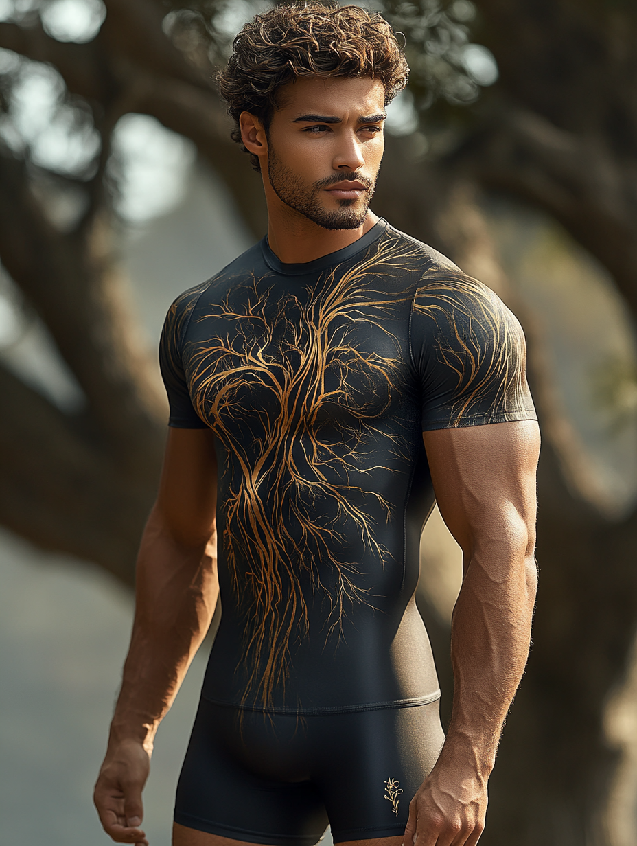 Men's Two-piece Sport Fitness Quick Dry Swimsuit Set