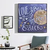 Love You Moon Back  | Crystal Rhinestone  | Full Round Diamond Painting Kits
