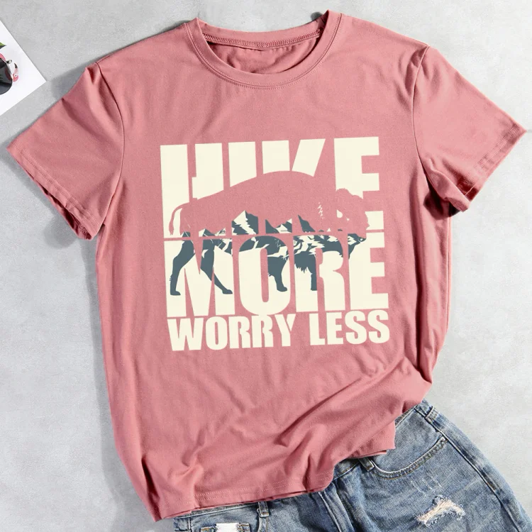 PSL-Hiking Lovers Hike More Worry Less T-Shirt-011661