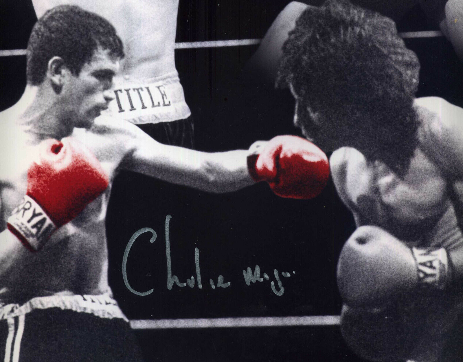 CHARLIE MAGRI Signed Photo Poster paintinggraph former World Flyweight BOXING Champion preprint