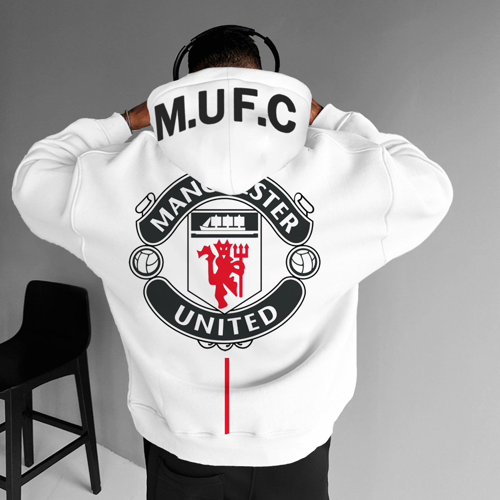 Neon Sports Team Logo Hoodie for Fans