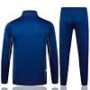 Joyfball 2025/2026 Real Madrid Long Zipped Jacket Retro Version Royal Blue Soccer Jersey 1:1 Thai Quality 