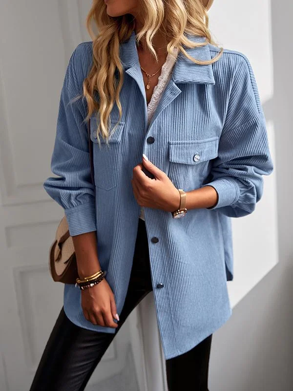 Elegant commuting versatile shirt jacket