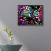 Diamond Painting-Round AB Drill Stained Glass Hummingbird(55*45 CM)
