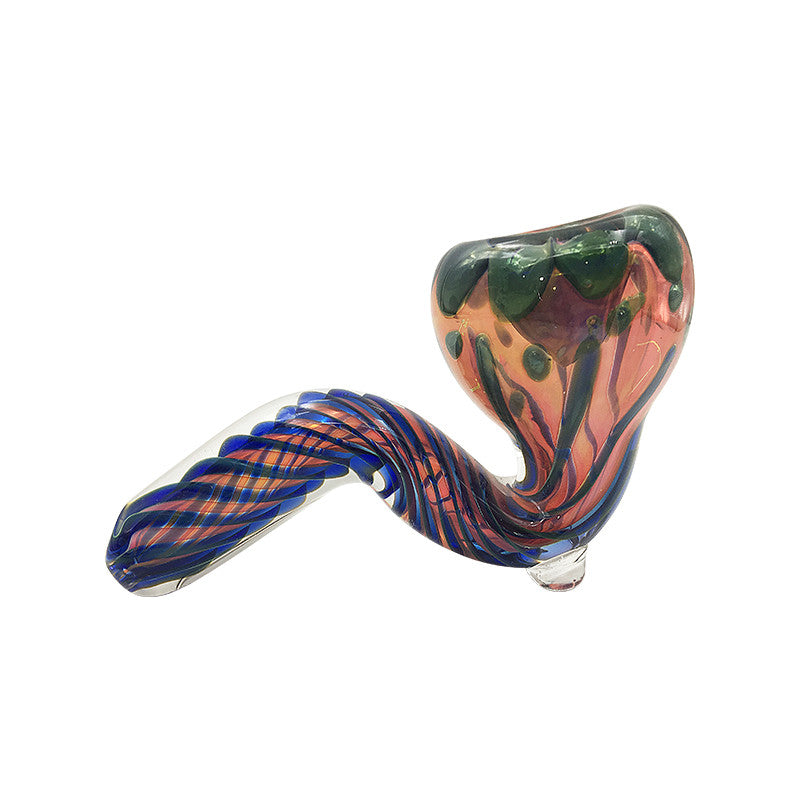 Beautiful Blue Goose Hand Pipe Spoon Pipe  Glass Pipes Bubbler