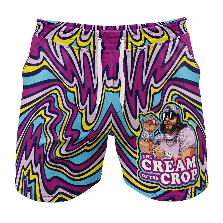 Trippy The Cream of the Crop Randy Savage Pop Culture Gym Shorts