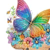 (US Only)Butterfly Wood DIY Diamond Painting Art Hooks No Hole Punching Wall Decoration