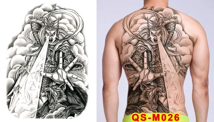 tattoo tribal designs gothic tattoo boys full back large tattoo body stickers temporary tattoos men sexy fake tatoo big water